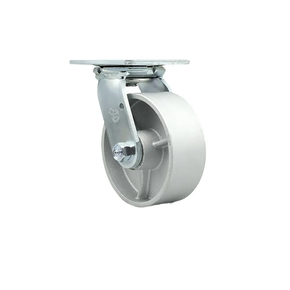 Service Caster MCM-SCC-30CS520-SSR Replacement for McMaster Carr Caster 2408T103 - Swivel Top Plate Caster with 5 in. Semi Steel Cast Iron Wheel - Heavy Duty Replacement Caster - 1000 lbs Capacity