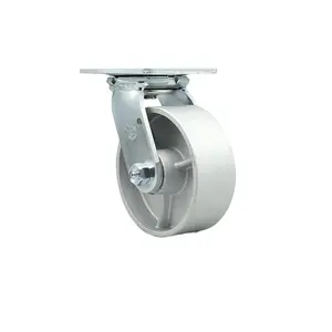 Service Caster MCM-SCC-30CS520-SSR Replacement for McMaster Carr Caster 2408T103 - Swivel Top Plate Caster with 5 in. Semi Steel Cast Iron Wheel - Heavy Duty Replacement Caster - 1000 lbs Capacity
