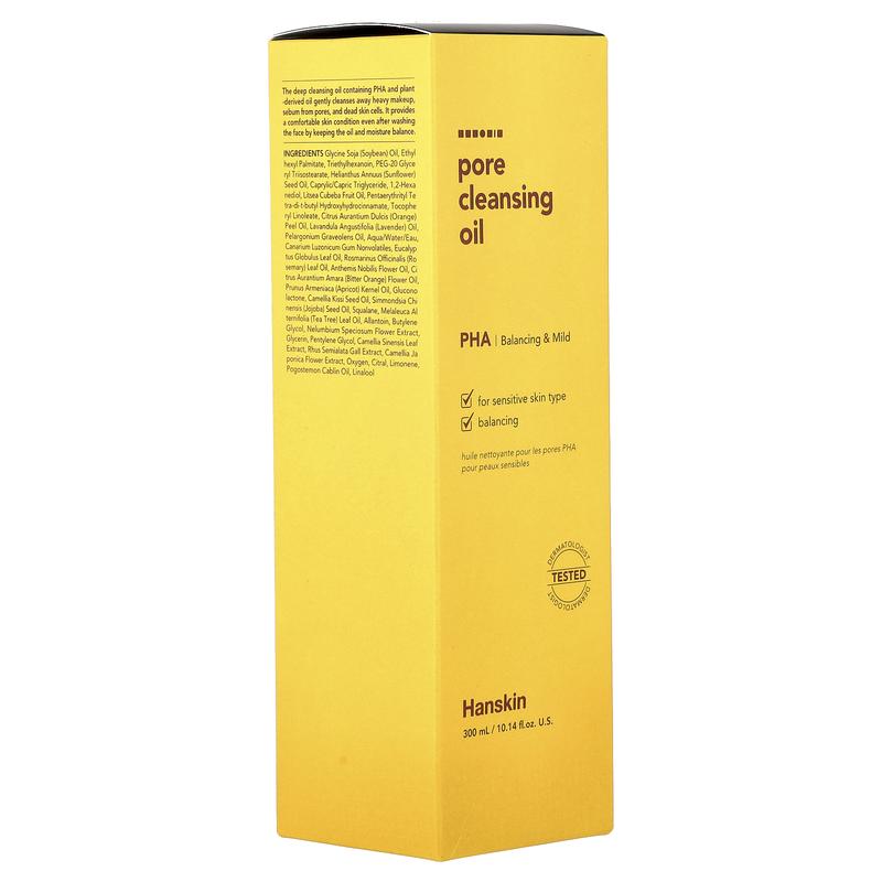 Hanskin Pore Cleansing Oil, PHA, 10.14 fl oz (300 ml)
