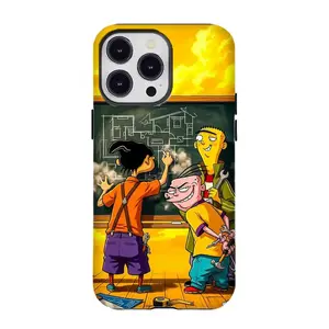 Classic Cartoon Ed, Edd n Eddy Phone Case Perfect Gift for Cartoon Fans Her/Him Protective Protection Compatible for iPhone 11 12 13 14 15 16 17 Pro Max Plus Air Mini 90s Kidcore Aesthetic Ultimate Drop Defender Skin