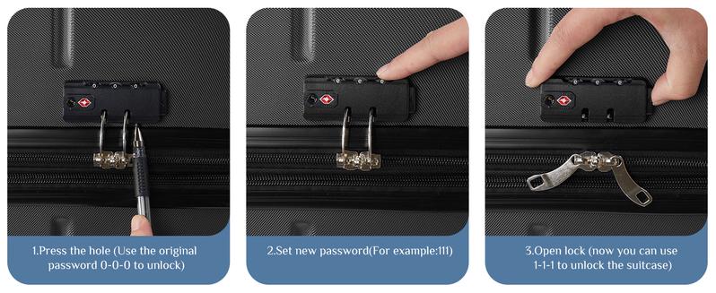 【Deal】Sweet Furniture S -Luggage 20''/24''/28''Luggage, Hard Shell ABS Suitcase with Double Spinner Wheels, Lightweight Expandable Rolling Luggage with TSA Lock