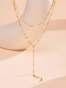 Elegant French Y-Shape Choker Necklace, Silver Layered Fringe, Lightweight Spring Summer Jewelry, Versatile Fashion Accessory