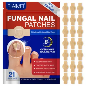 Elaimei Fungal Nail Patches 21 Patches - Nighttime Nail Treatment for Damaged Toenails & Fingernails, Overnight Repair Care for Discolored, Thick or Brittle Nails*, Easy-to-Use, Vegan