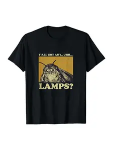 Funny Moth Print T-Shirt, Humorous Short Sleeve, Street Style, Cotton Comfort, Summer Essential, Casual Long Top