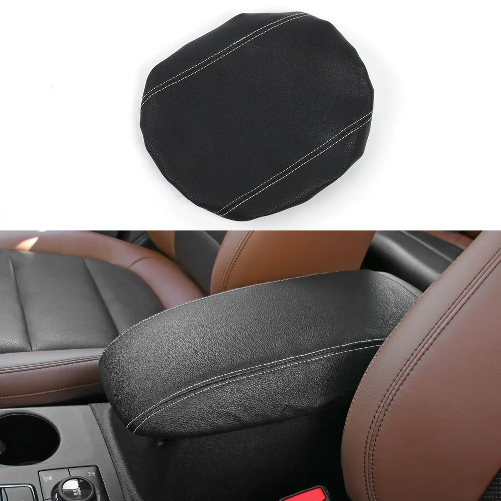 Automotive Interior Cushion for 2021+ Ford Bronco Sport - Leather Armrest Pad, Luxury Look Center Console Box Cover, Easy-Clean Car Accessory That Protects Spill