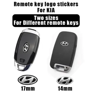 Aluminum Emblem Sticker for Hyundai Cars, Fits Ix20 Ix35 I40 Creta Bayon Veloster Elantra Ioniq Solaris Gdi Equus, Durable Car Accessory