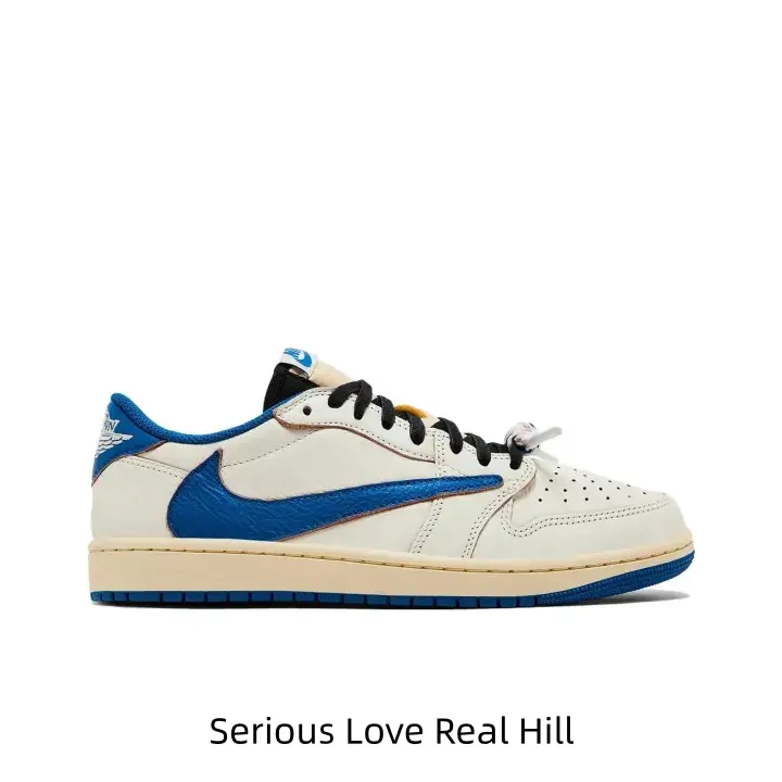 Retro Low Top Sneakers Cream Royal Blue Color Block Smooth Leather Upper Flexible Cushion Structure Trendy Non Slip Street Shoes