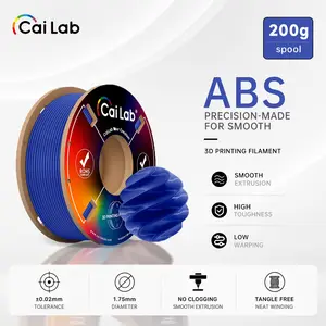 Cailab ABS 1.75mm 200g Spool, ROHS, Callab Your Creation, ±0.02mm, Vacuum Packed, Tough, Impact & Heat Resistant, Low Warping, Smooth No-Clog, Low Odor, Compatible Creality Ender/Bambu Lab/Prusa, for Durable Functional Parts & Prototypes