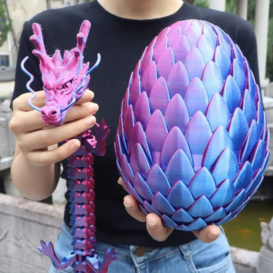 18cm Egg + 60cm Dragon - Laser Purple