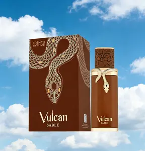 Fragrance World French Avenue Vulcan Sable EDP 100ml / 3.4 fl oz – Warm Woody Whiskey Vanilla Unisex Cologne, Long Lasting Spicy Citrus Tonka Bean Perfume