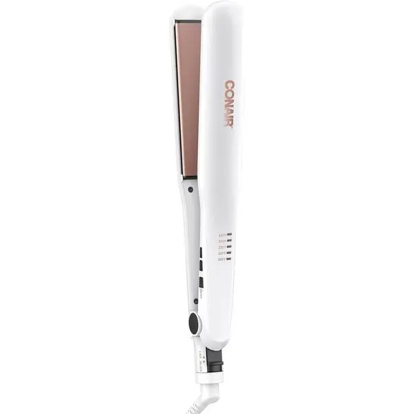 Conair Double Ceramic Flat Iron, 1 1/4-inch Hair Straightener