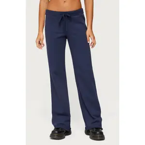 Edikted Women's Baker Contrast Striped Sweatpants