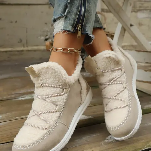 Women's Loafers Casual Soft Fuzzy Memory Foam Insoles, Lightweight Walking Shoes, Casual Fashion Shoes, Anti-Slip Women's Footwear, Comfortable Daily Wear, Winter All-Day Use, Casual Lifestyle Footwear