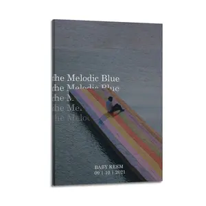 Baby Keem The Melodic Blue Poster for Bedroom Aesthetic Canvas Wall Art Living Room Posters Painting Picture Print Modern Family Decor Artist Bathroom Poster