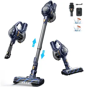 Qikcln VC08 Cordless Vacuum Cleaner, 23Kpa Suction, 40–45 Min Runtime, LED Display, Pet Hair & Floor Cleaning