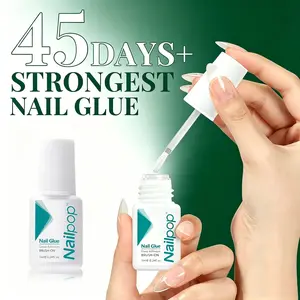 2/3 Pieces Nail Glue Strong Adhesive Fast Drying, Non-Toxic Liquid Gel Polish for Daily Wear, Perfect for Manicure & Pedicure