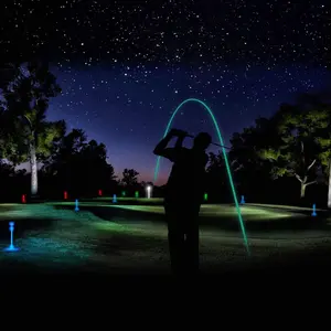 Night Golf Ball, 6 Counts Reusable Luminous Golf Ball, Golf Training Ball, Golf Accessories for Night Golf Enthusiasts