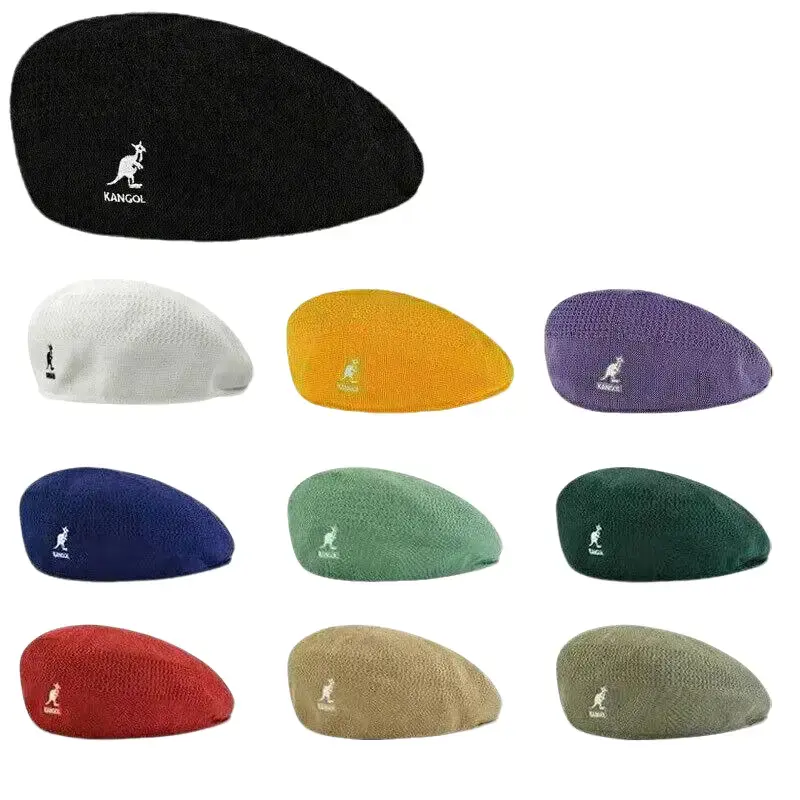 Breathable Beret Hat Summer Newsboy Woven Flat Caps Casual Men Women USA