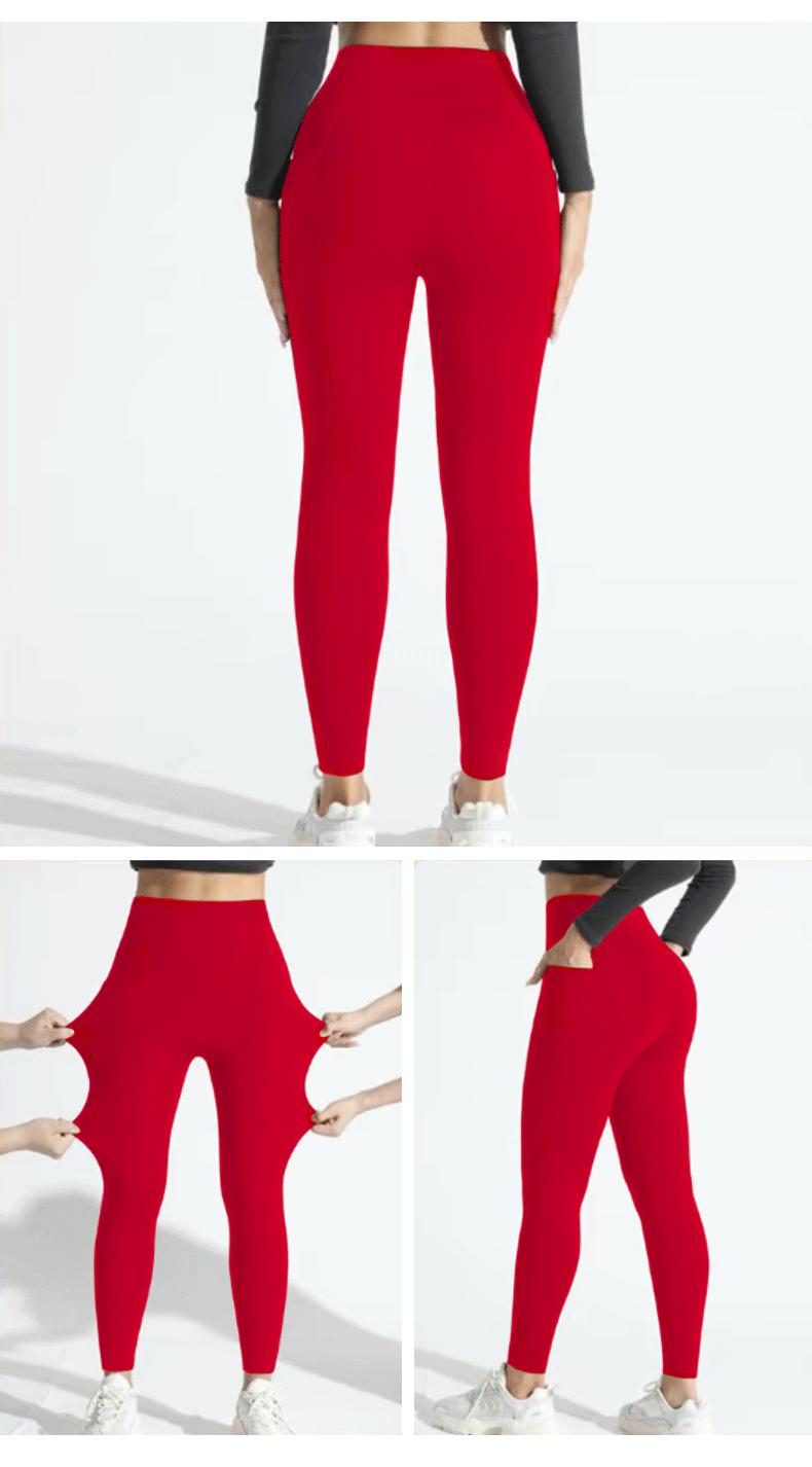 【Discount for live stream】High Waist Yoga Pants Women V-shape Back Side Pocket  Stretch Sweat-wicking Anti-slip Athletic Leggings Squat Proof pants,travel essentials,camping essentials XSL26048 tiktokshopbacktoschool,back to school,back to school haul