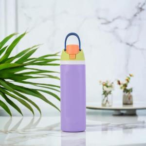 24oz stainless steel vacuum water bottle, 1 count insulated wide mouth water bottle, portable drinking cup for camping, office, sports, tumbler, drinkware