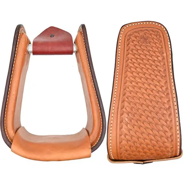 Scott Thomas Saddlery Basket Stamped Stirrups