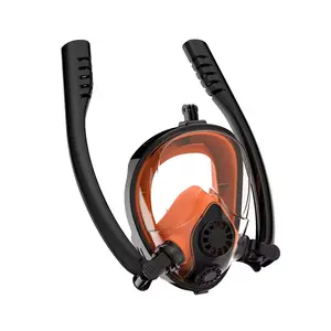 DEDEPU Scuba snorkelling Diving Mask 180 Degree View Silicone Anti Fog Swim Full Dry Face Kids Adult snorkeling snorkel gear divinggear dive equipment set mascara de buceo water goggles with Nose Cover