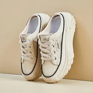 (New)Z-HS Women's Breathable Thick-Soled Mules, Casual Design Lace-Up Shoes, Comfortable Summer Shoes, Summer Slippers Gift[Lightweight Design] Footwear Girl