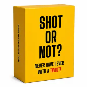 Shot Or Not? Never Have I Ever With A Twist Party Board Game Family Tabletop Games 100 Cards For Unforgettable Stories And Laughs