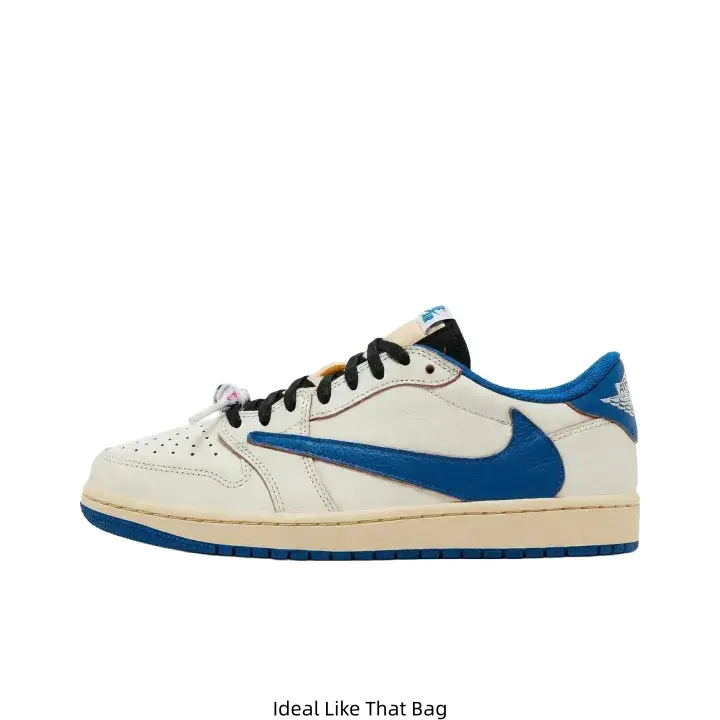 Neat Cream Off-white Low Top Casual Sneakers Eye-catching Bright Blue Heel and Sole Details Unisex Cushioned Insole Wear-resistant Blue Rubber Outsole Street Style Shoes for Spring Campus OOTD Coffee Outings Neutral Daily Wardrobe Matches