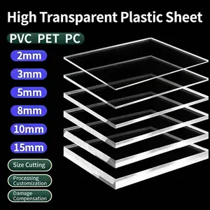 High Transparency Organic Glass Board Pmma Durability Sheet DIY Craft Material, Clear Acrylic Panel for Art Projects & Home Decor