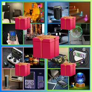 2025 surprise gift box-Mysterious technology toy box contains game machine, sound system, flashlight and humidifier, etc.-USB power-supply celebration essentials for Thanksgiving, graduation ceremony, Easter and birthday party |   luminous gift |   USB de