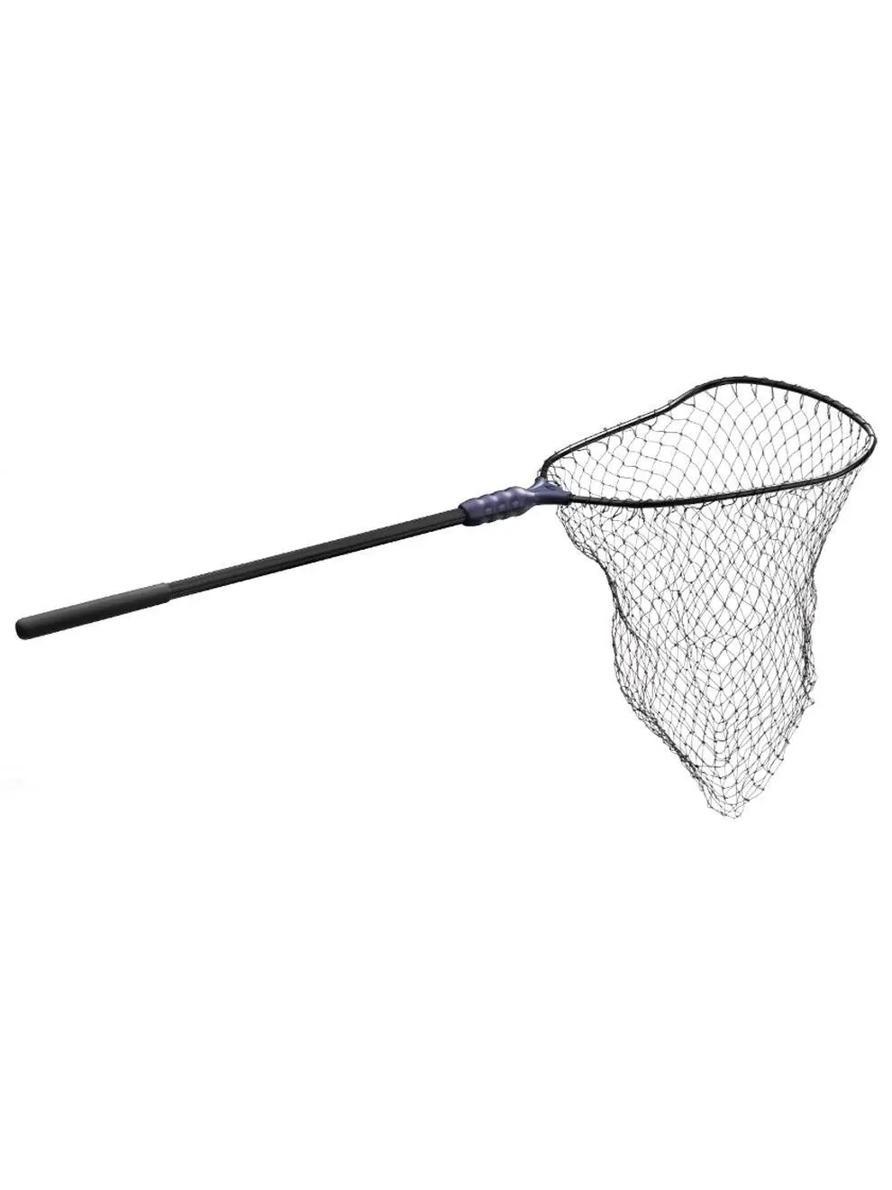 Ego Large Rubber-Coated Mesh Fishing Net - Black, 19x21x36" - Adventure Products Outdoor Fishing Equipment