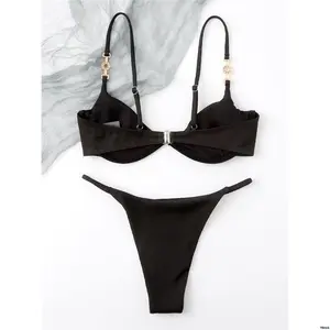 tiktokSwimSummerBeachRibUnderwireThongBikini tiktokSwimSummerBeachRibUnderwireThongBikini