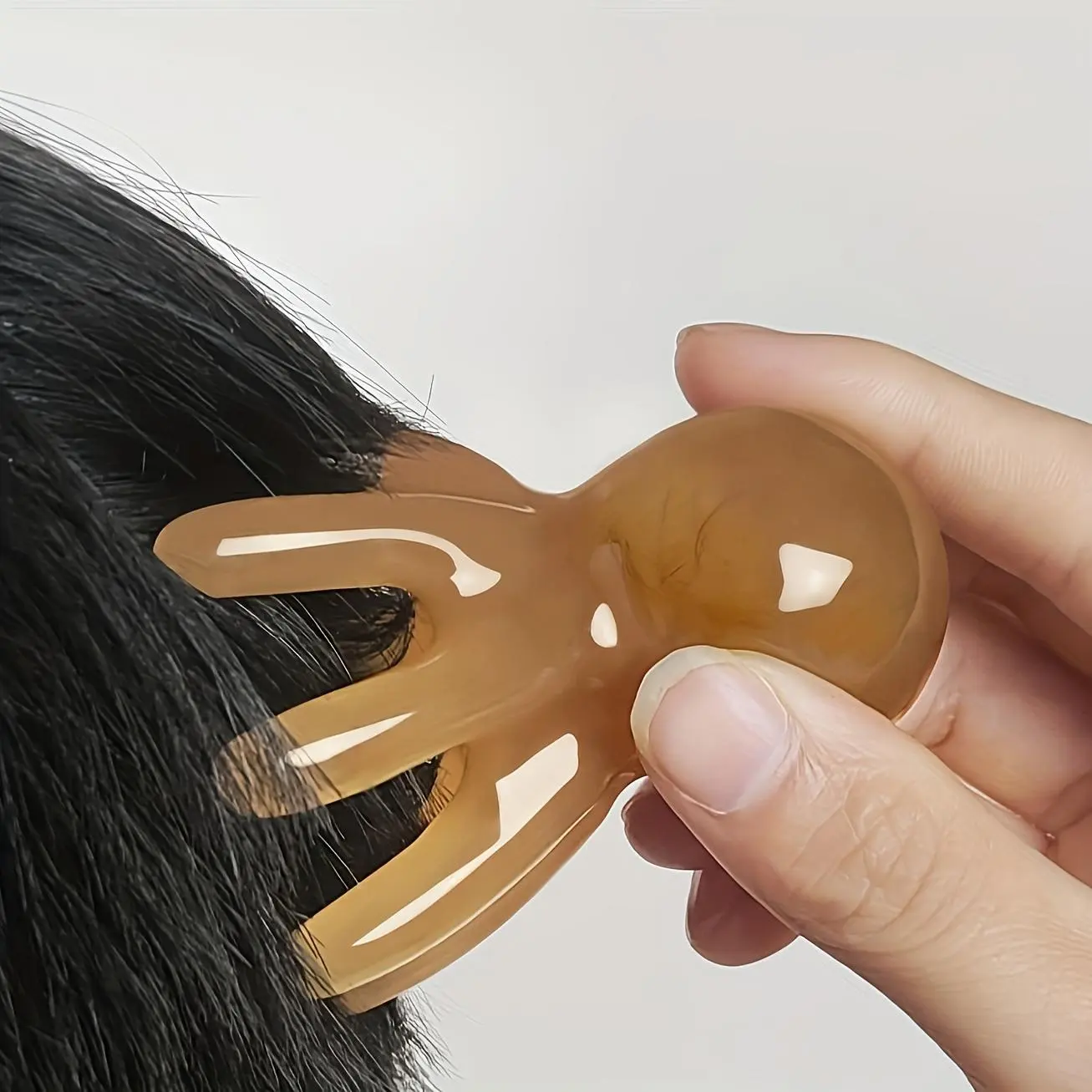 Handheld Octopus Head Massage Comb for Muscle Relaxation, Ergonomic Design, Manual Massage
