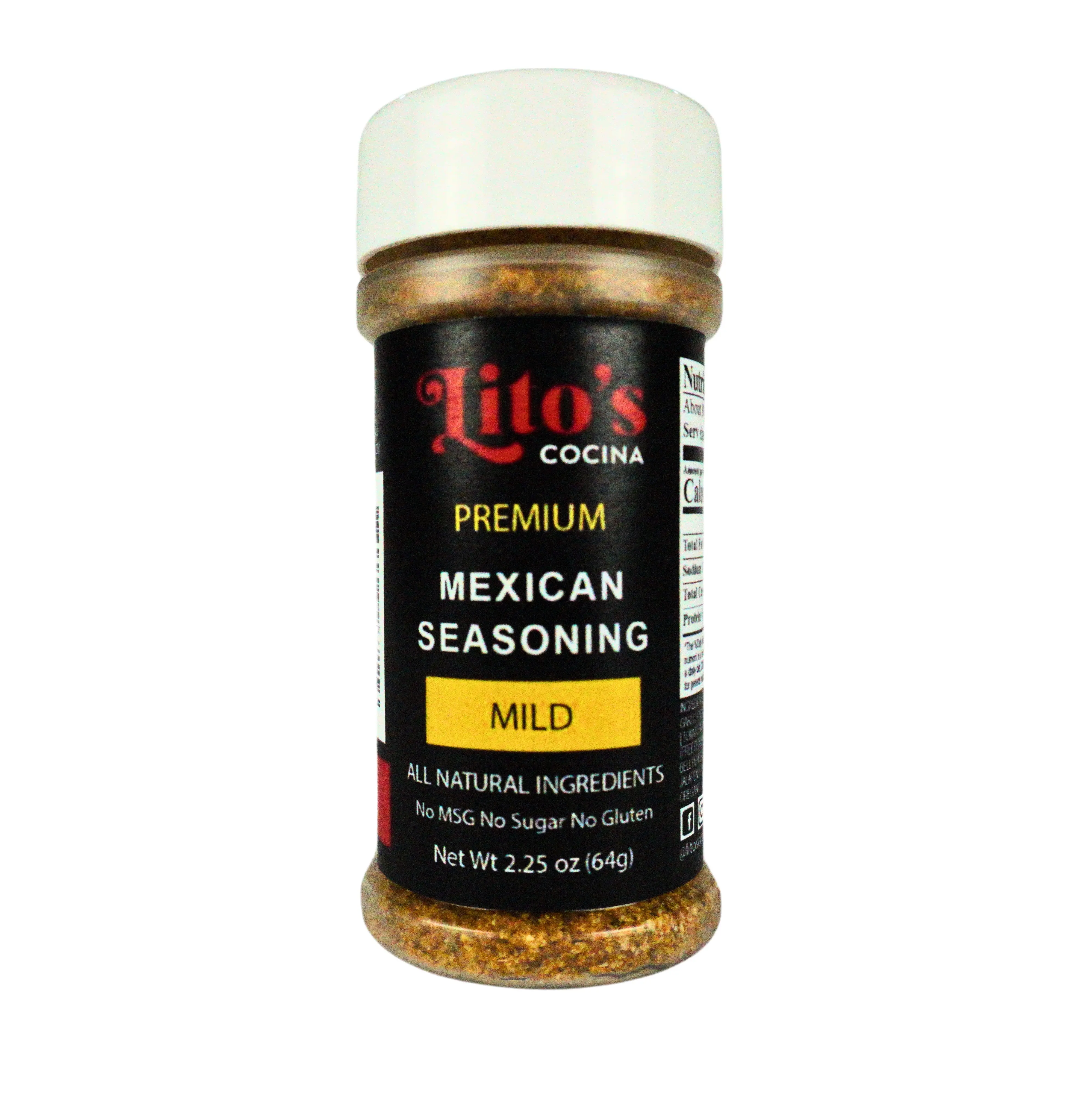 Premium Mexican Seasoning-Mild 2.25oz Jar