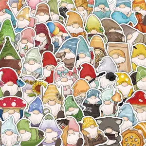 Cartoon Dwarf Pattern Sticker (50pcs), Cute Self Adhesive Decorative Sticker, DIY Decals for Water Bottle, Laptop, Cellphone, Phone Case, Scrapbooking, Journal Making