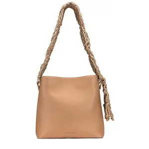 SIMKHAI Britt Macrame Bag in Biscotti
