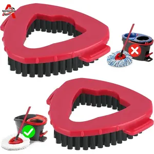 ApexSportGear Scrub Brush Replacement Head for O-Cedar EasyWring Spin Mop 1 Tank System, Hard Bristle Cleaning Brush Attachment for Bathroom Kitchen Bathtub Floor, Easy Install & Clean