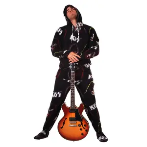 KISS Rock Gods Hooded Adult Onesie Pajama