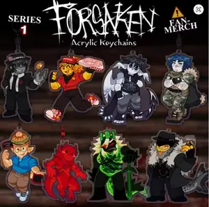Forsaken Keychain: Chance, Elliot, Two Time, Guest 1337, 007n7, Coolkidd, 1x1x1x1, Mafioso, Roblox Forsaken Keychain, forsaken keychain, forsaken charm, roblox keychain, Gift For Fan, Perfect For Bags, Keys, Gifts