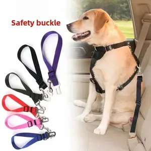 US Local Stock Pet Car Seat Belt Leash for Dogs Adjustable Safety Clip Restraint for Travel Car Seat Dog Safety Belt Pet Leashes