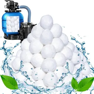 Reusable 3 lbs Pool Filter Balls Replace 110lbs Pool Filter Sand for Sand Filter System Swimming Pool Filter Pump Pool Cleaning Accessories
