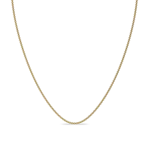 PASCAL Hoop Chain Necklace 2mm for Women & Men Minimalist Jewelry for Everyday Wear