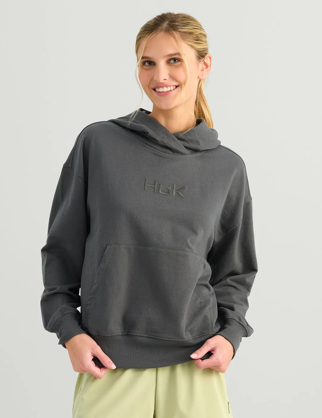 Womens Edisto Logo Terry Hoodie