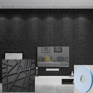 20/30pcs 3D Textured PVC Wall Panels, Waterproof & Moisture-Proof, Easy Install with Adhesive Tape - Modern Abstract Design for Stylish Home Decor, 11.8 x 11.8 inch, Waterproof Wall Panels