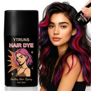 YTRUNS 6 Colors Hair Dye, Highlighted Hair, Temporary Washable Styling Clay, Instant Color Change Hair Pomade, Strong Hold Non Sticky Hair Styling Wax, Easy to Apply and Wash Out, Hair Makeup for Party, Festival, Cosplay and Daily Styling