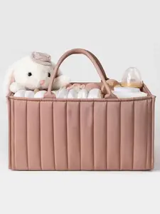 Baby Diaper Bag Large Capacity Mommy Bag, Waterproof Baby Cloth Bag, Newborn Essential, Cream, Valentine's Day Gift, Multifunctional Diaper Bag