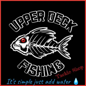 Upper Deck Fishing Water Proof Decals 4x4” for Boats and Trucks