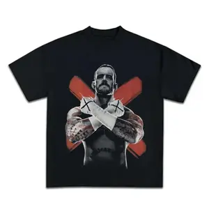 CM Punk T-Shirt, Sports Tee, Streetwear, Vintage 90s, Wrestling Fan Gift, Boxer Tee