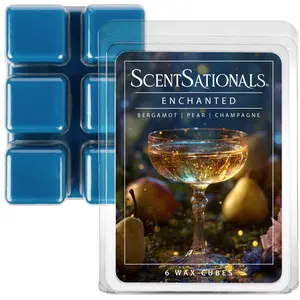 ScentSationals Enchanted Wax Cubes - Autumnal Greens with Apple & Pear Scent - Long-Lasting Fragrance for Home - Easy Setup - 6 Wax Cubes